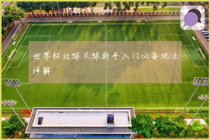 世界杯让球买球新手入门必备玩法详解